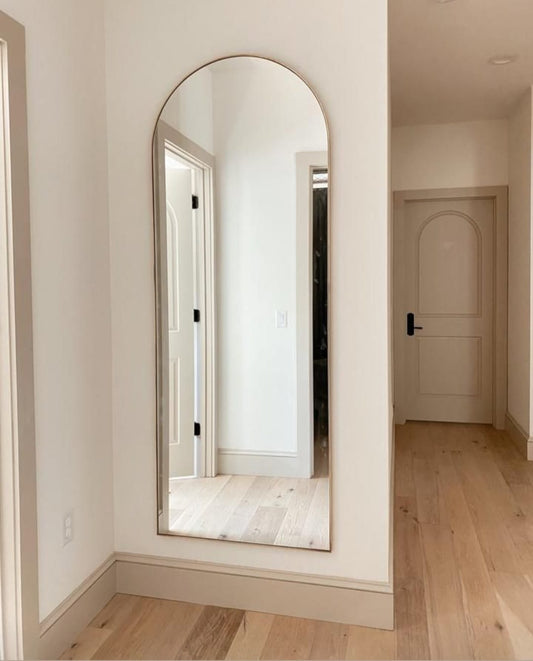 GeoHex Metal Frame Mirror